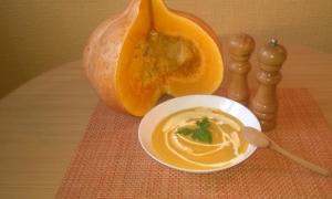 Суп-пюре из тыквы: рецепты приготовления
